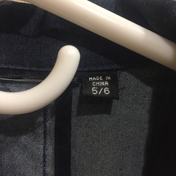 Express Jeans Dark Denim Suit Jacket Blazer - Picture 2 of 8